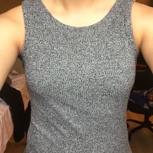 Skin tight grey tank dress